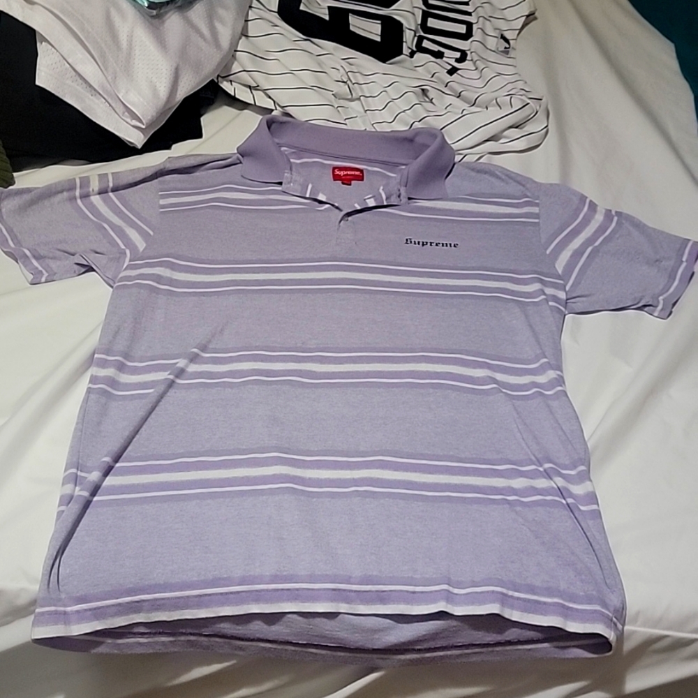 Supreme Heather stripe polo